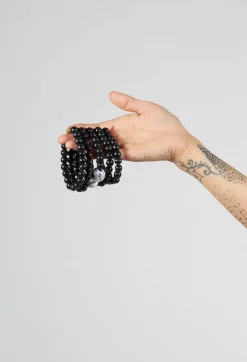 Multistrand Bracelet in Black and White