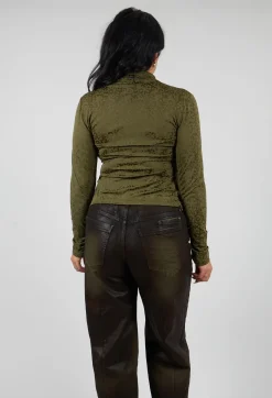 Murmur Jersey Top in Green