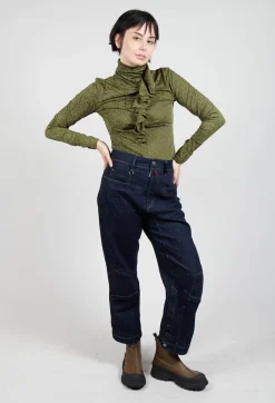 Murmur Jersey Top in Green