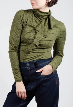 Murmur Jersey Top in Green