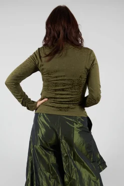 Murmur Jersey Top in Green