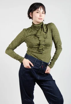 Murmur Jersey Top in Green