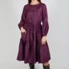 Nadia Dress in Plum