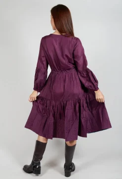 Nadia Dress in Plum