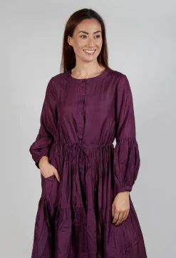 Nadia Dress in Plum