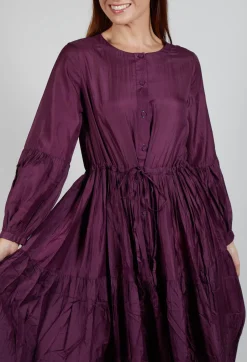 Nadia Dress in Plum