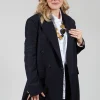 Native Longline Jacket in Navy Blue
