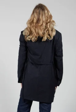 Native Longline Jacket in Navy Blue