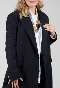 Native Longline Jacket in Navy Blue