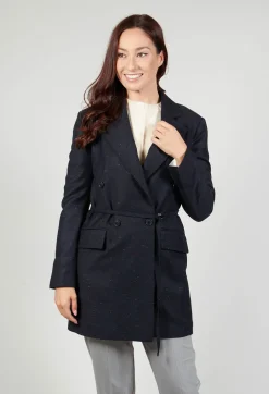 Native Longline Jacket in Navy Blue