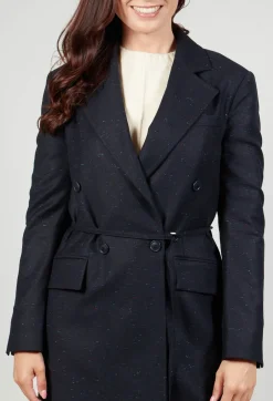 Native Longline Jacket in Navy Blue