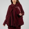 Neck Tie Jacket in Merlot