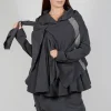 Neck Tie Jacket in Slate