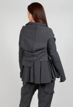 Neck Tie Jacket in Slate