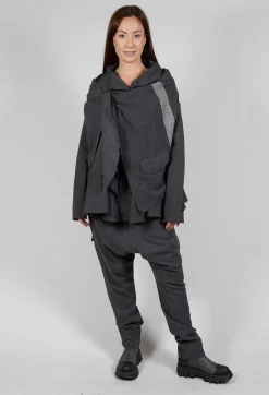 Neck Tie Jacket in Slate