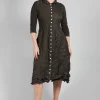 Nehru Dress Contr. in Khaki