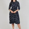 Nehry Coat Dress in Black Dynasty