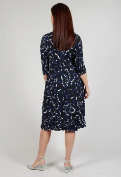 Nehry Coat Dress in Black Dynasty