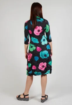 Nehry Coat Dress in Black Valley