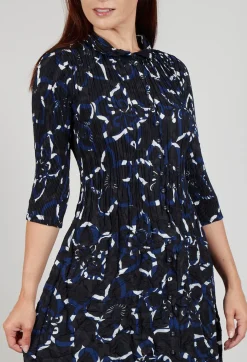 Nehry Coat Dress in Black Dynasty