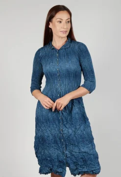 Nehry Coat Dress in Denim