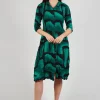 Nehry Coat Dress in Green Tuscon