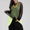 Netted Top in Black