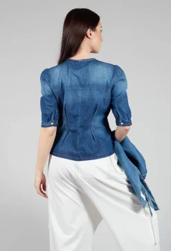 Nicety Top in Denim Blue