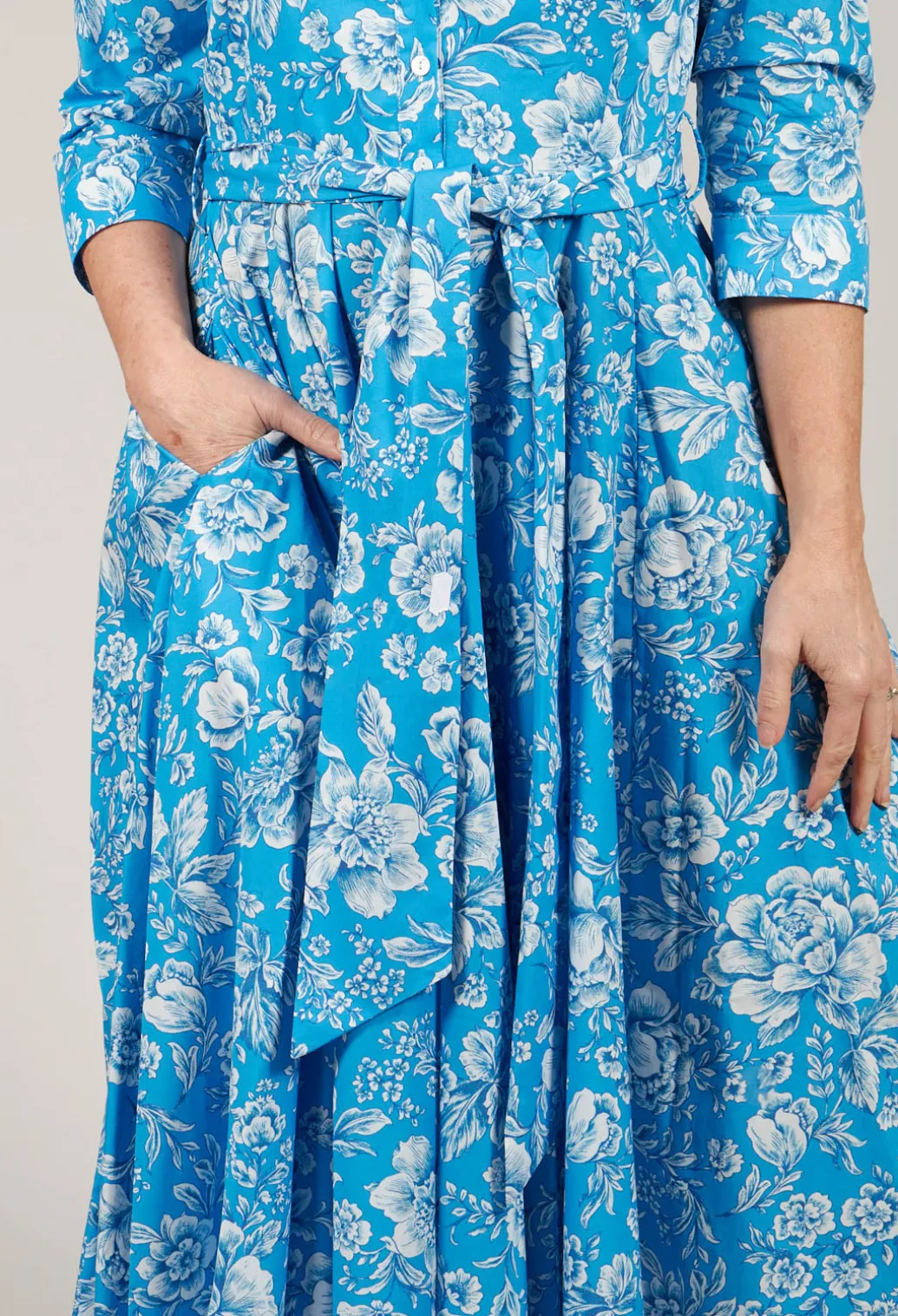 Ninni Dress in Turchese-Panna