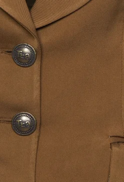 Notched Lapel Blazer in Rust