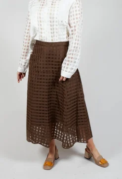 Notorious Skirt in Brown Check