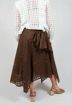 Notorious Skirt in Brown Check