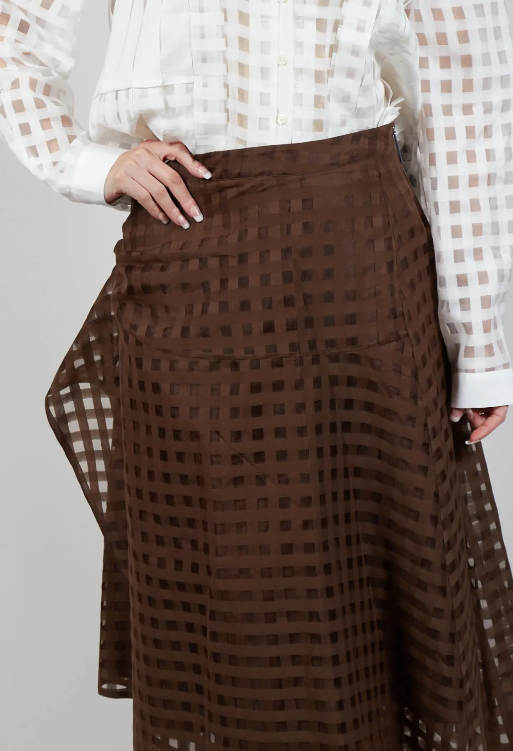 Notorious Skirt in Brown Check