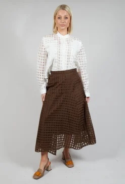 Notorious Skirt in Brown Check