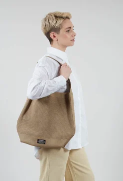 Ocean Tikaalf Bucket Bag in Soft khaki