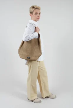Ocean Tikaalf Bucket Bag in Soft khaki