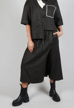 Odd Leg Cotton Trousers in Grey