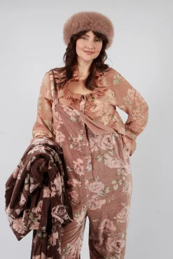 Oeillet Blouse in Voile Fleur Macaron