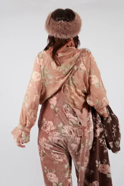Oeillet Blouse in Voile Fleur Macaron