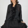 Oeillet Blouse in Voile Pois Noir