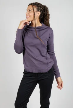 Off The Shoulder Shirt in Melanzana