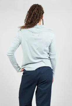 Off The Shoulder Shirt in Ghiaccio