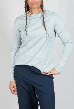 Off The Shoulder Shirt in Ghiaccio