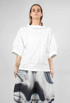 Oleg Shirt in White Black