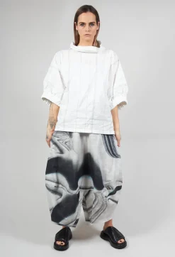 Oleg Shirt in White Black