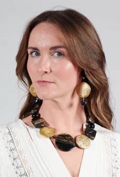 Oman Clip Earrings in Galassia