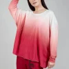 Ombre Knitted Top in Chili Print
