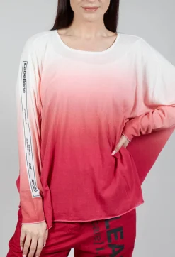 Ombre Knitted Top in Chili Print