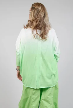 Ombre Knitted Top in Lime Print
