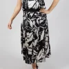 On Point Skirt in Navy Print
